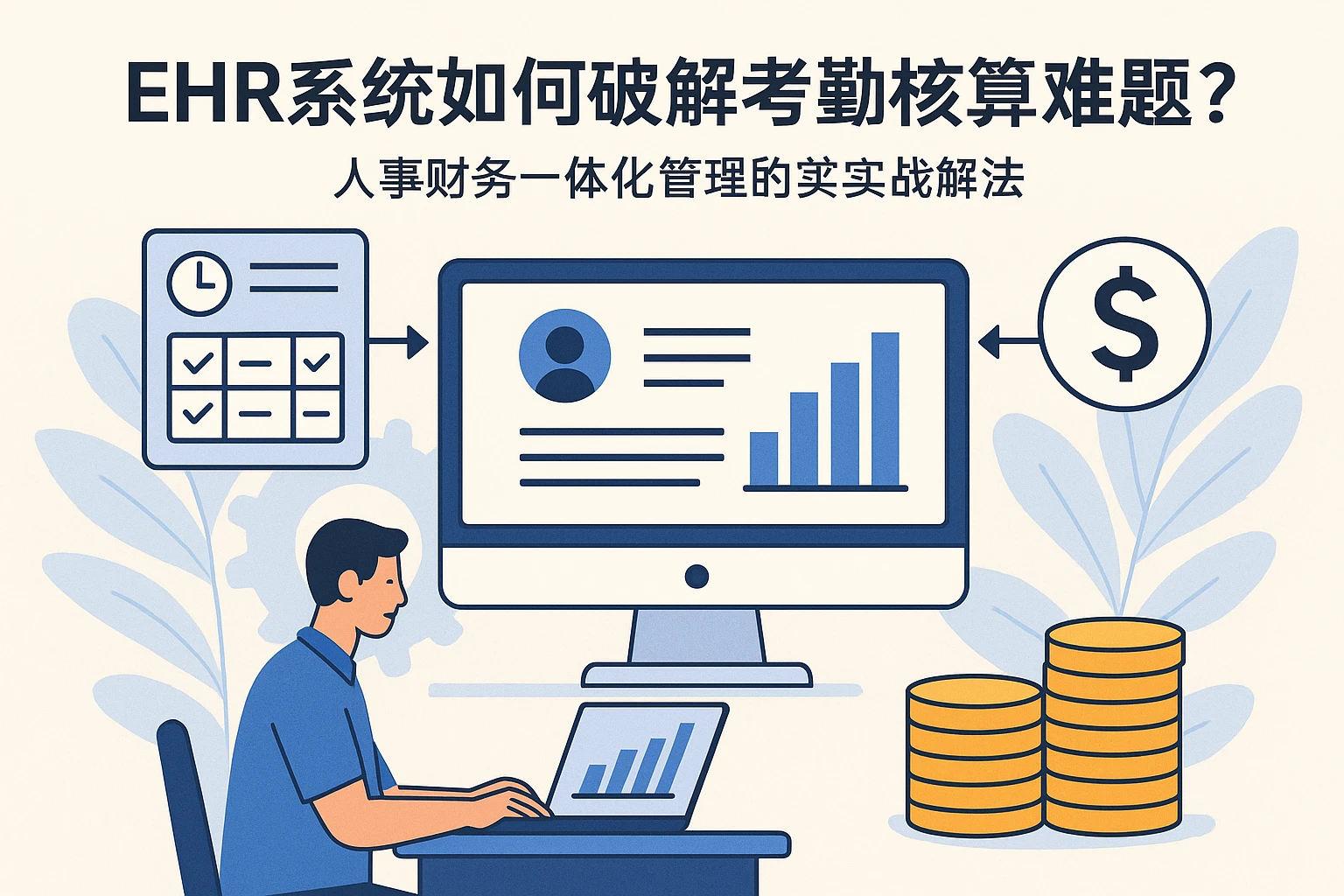 EHR系统如何破解考勤核算难题？人事财务一体化管理的实战解法