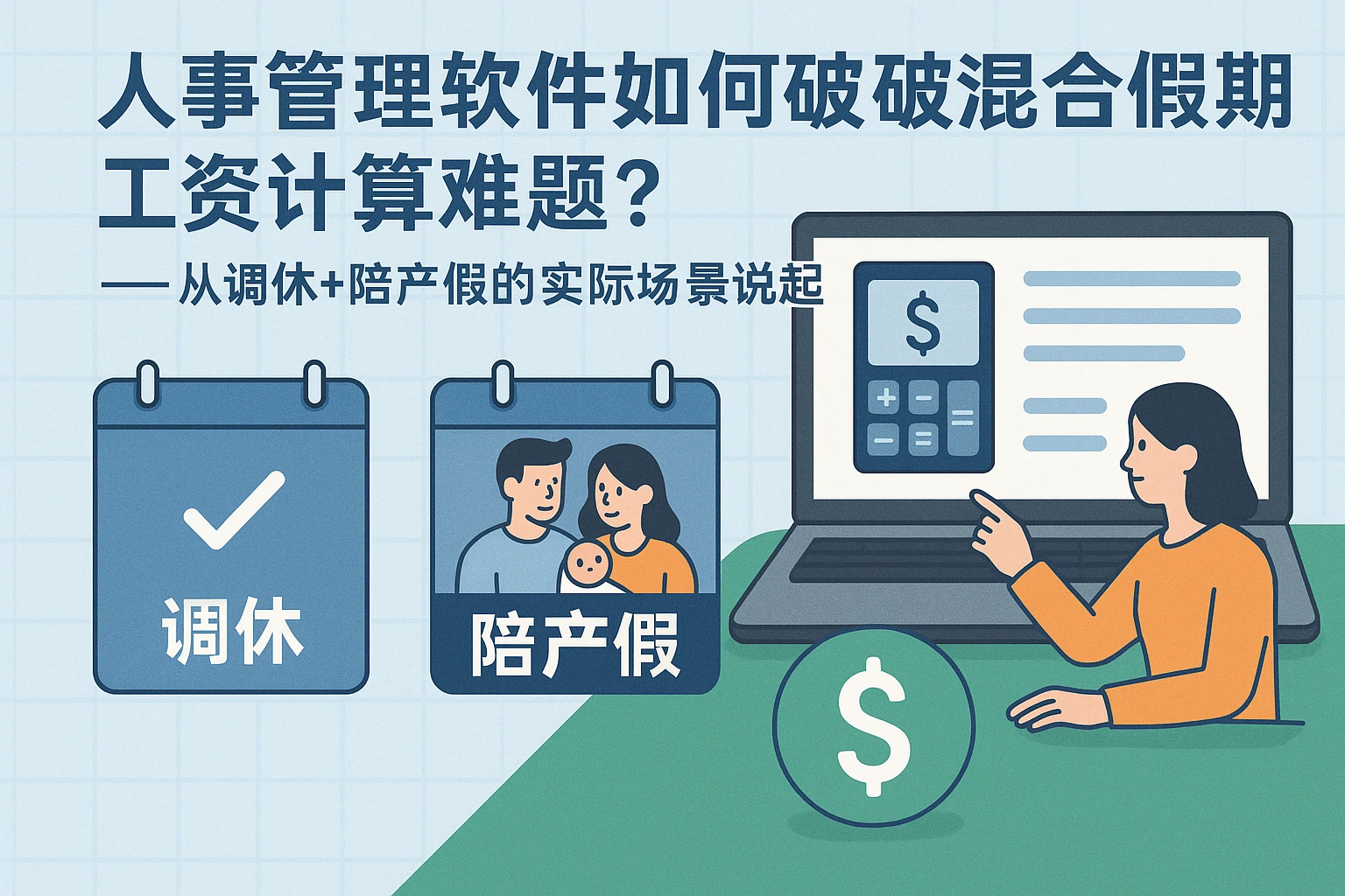 人事管理软件如何破解混合假期工资计算难题？——从调休+陪产假的实际场景说起