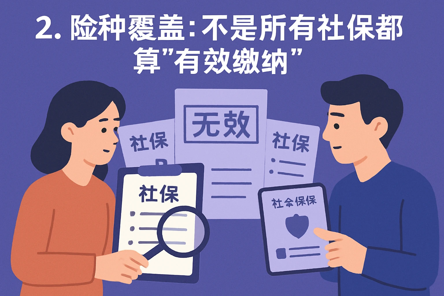2. 险种覆盖：不是所有社保都算“有效缴纳”