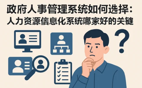 政府人事管理系统如何选择：人力资源信息化系统哪家好的关键思考