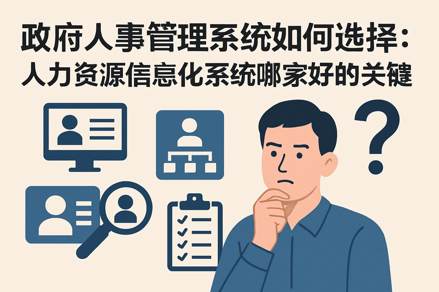 政府人事管理系统如何选择：人力资源信息化系统哪家好的关键思考