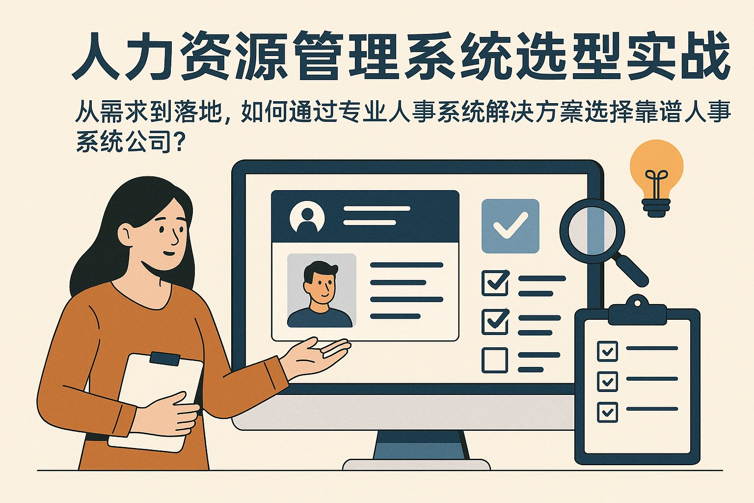人力资源管理系统选型实战：从需求到落地，如何通过专业人事系统解决方案选择靠谱人事系统公司？