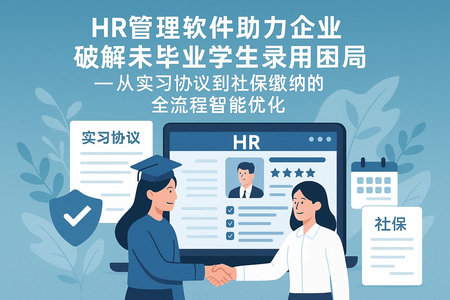 HR管理软件助力企业破解未毕业学生录用困局——从实习协议到社保缴纳的全流程智能优化