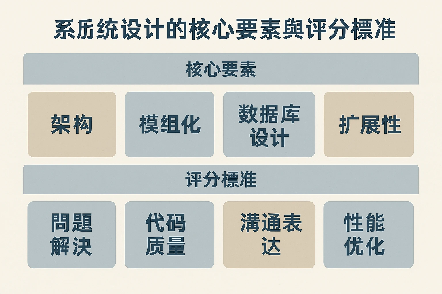 系数设计的核心要素与评分标准