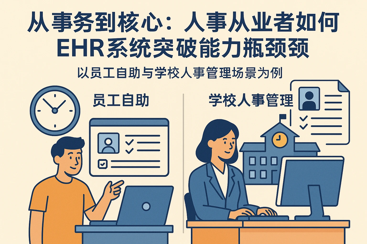 从事务到核心：人事从业者如何用EHR系统突破能力瓶颈——以员工自助与学校人事管理场景为例