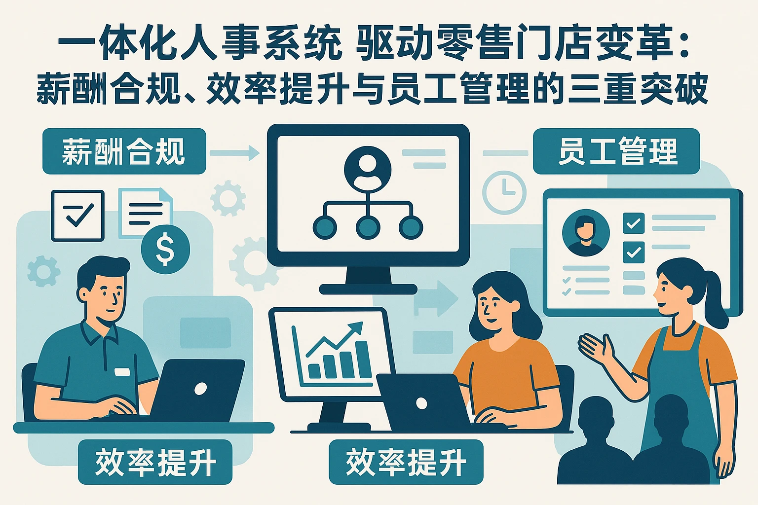 一体化人事系统驱动零售门店变革：薪酬合规、效率提升与员工管理的三重突破
