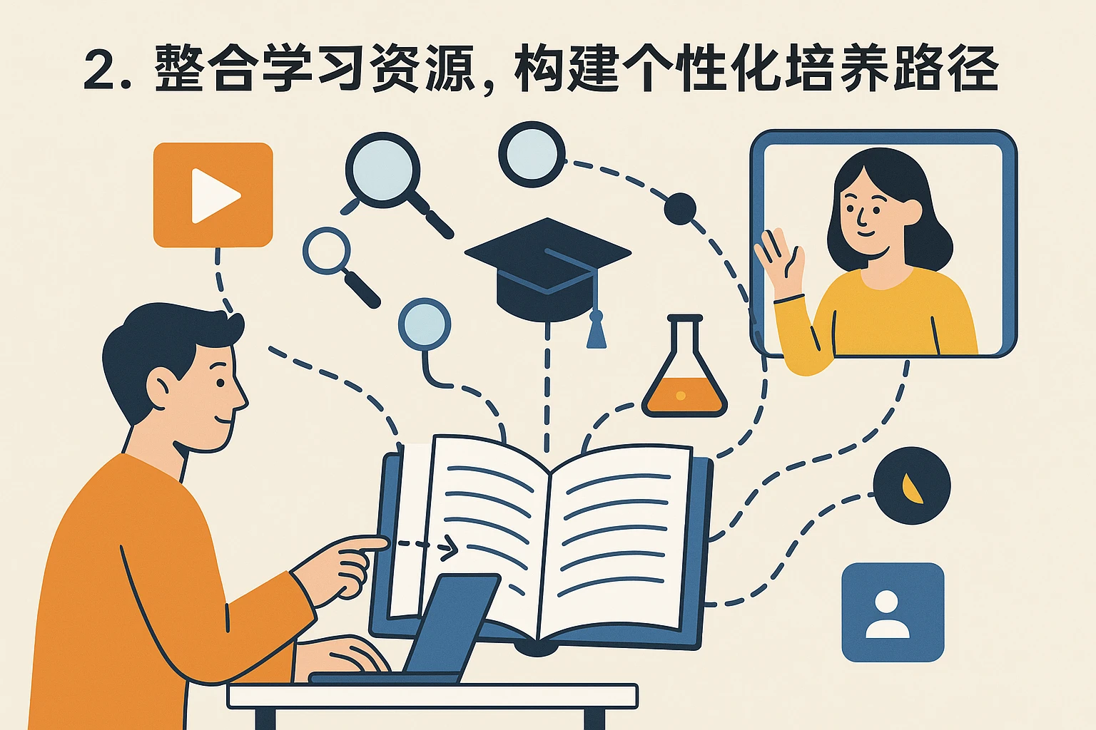 2. 整合学习资源，构建个性化培养路径
