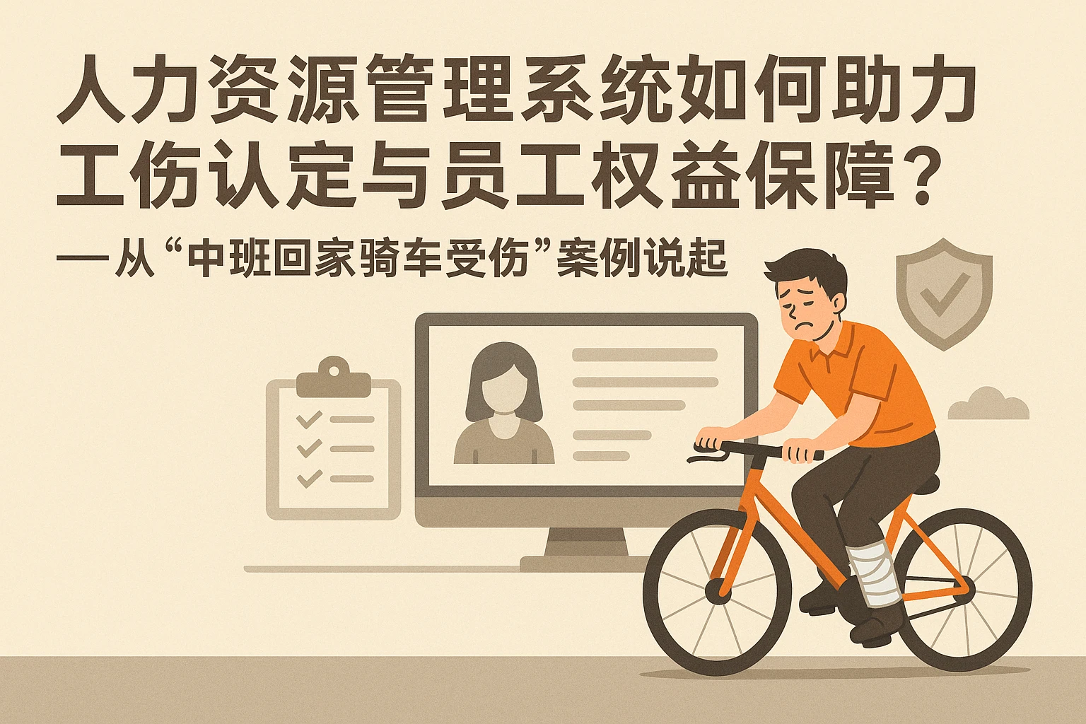 人力资源管理系统如何助力工伤认定与员工权益保障？——从“中班回家骑车受伤”案例说起