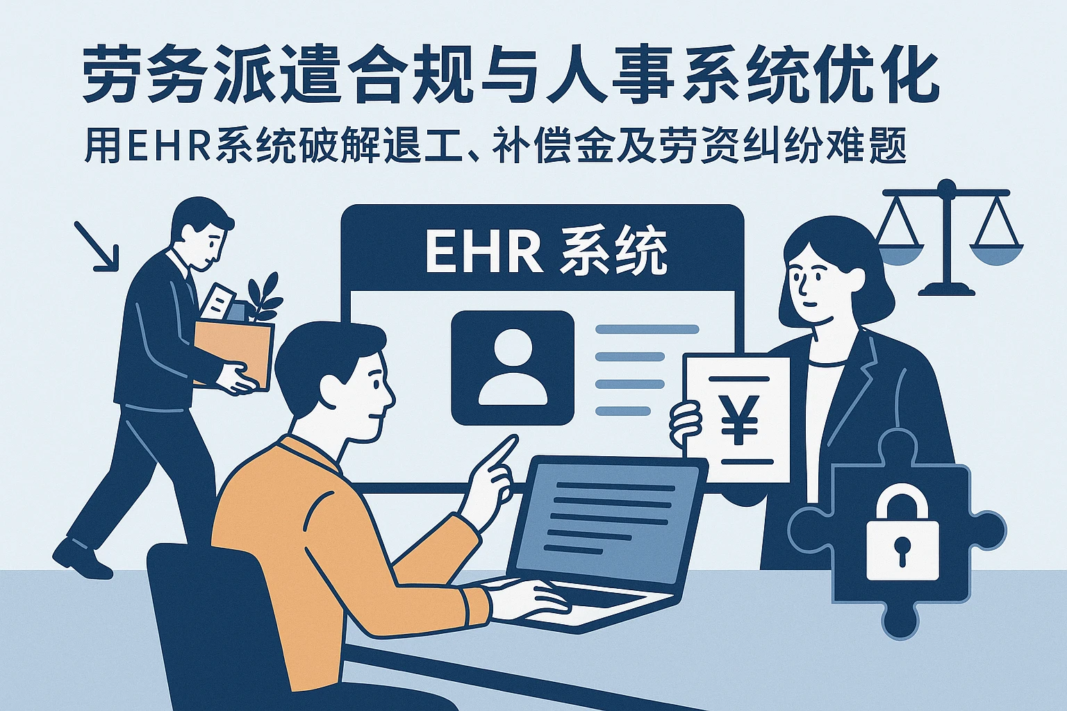 劳务派遣合规与人事系统优化：用EHR系统破解退工、补偿金及劳资纠纷难题