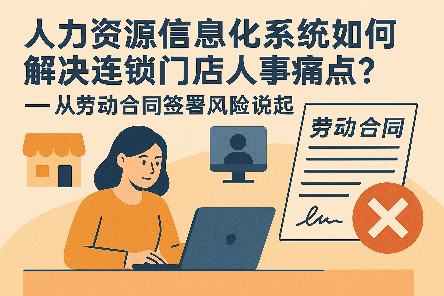 人力资源信息化系统如何解决连锁门店人事痛点?——从劳动合同签署风险说起