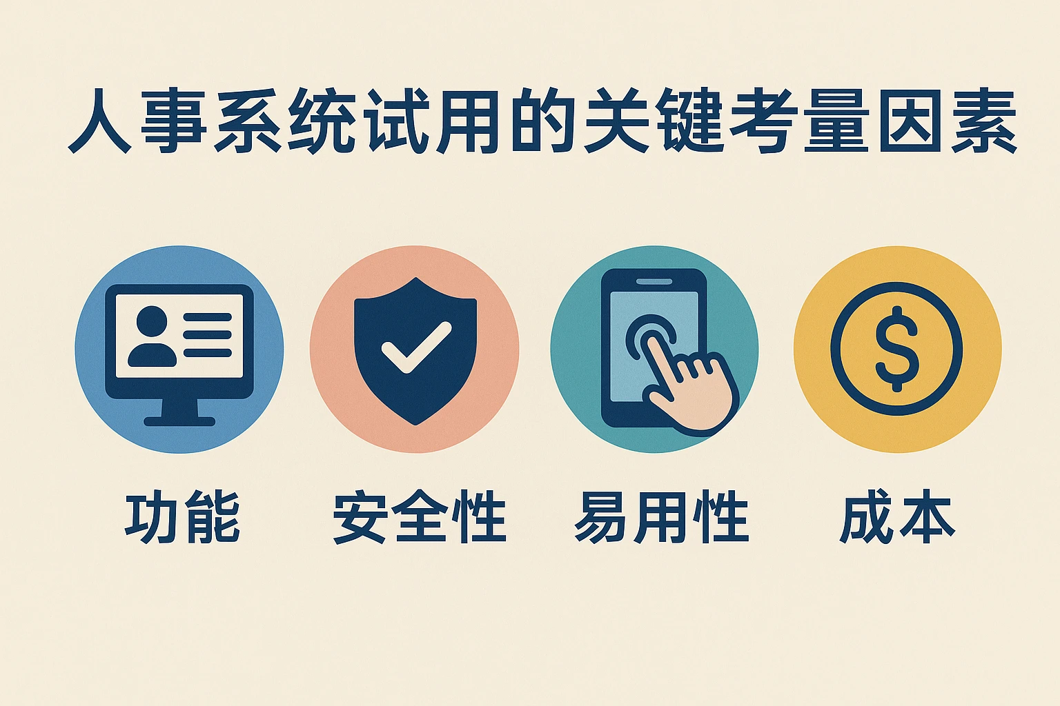 人事系统试用的关键考量因素