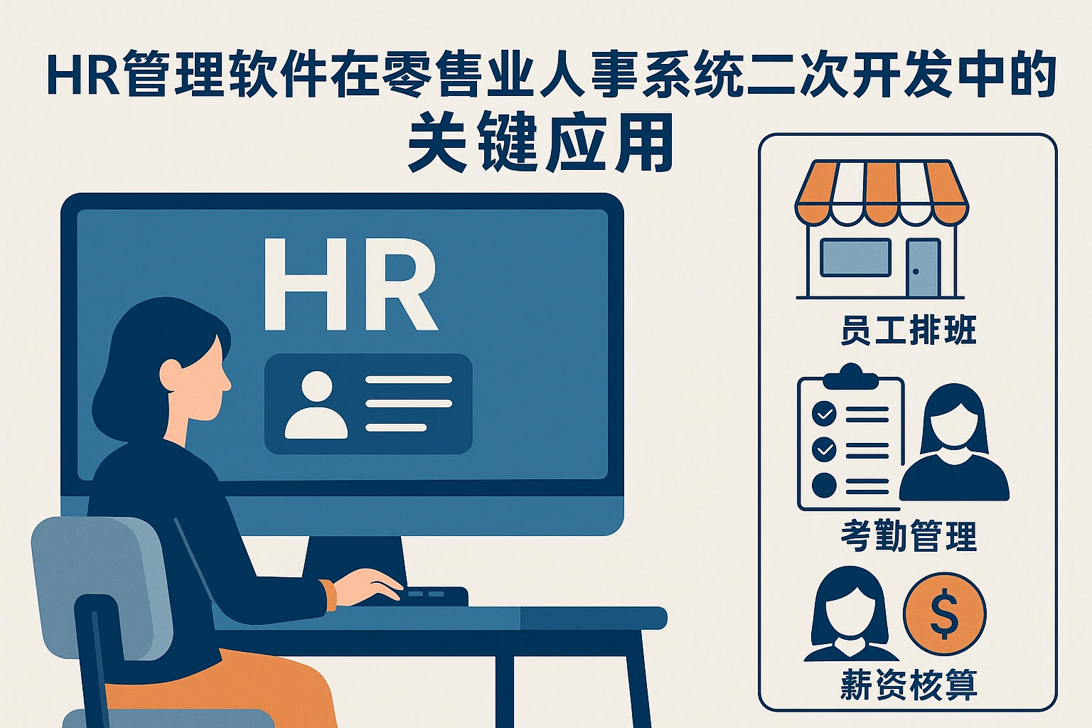HR管理软件在零售业人事系统二次开发中的关键应用