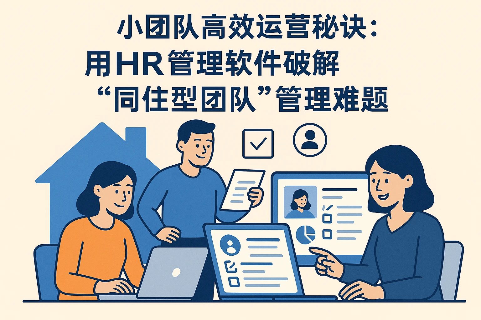 小团队高效运营秘诀:用HR管理软件破解“同住型团队”管理难题