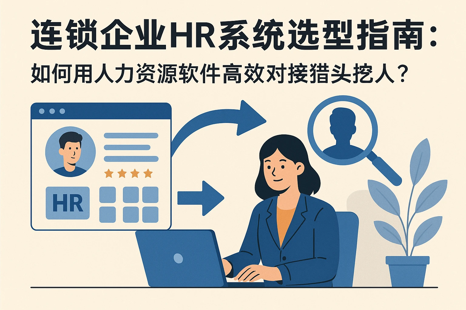 连锁企业HR系统选型指南：如何用人力资源软件高效对接猎头挖人？