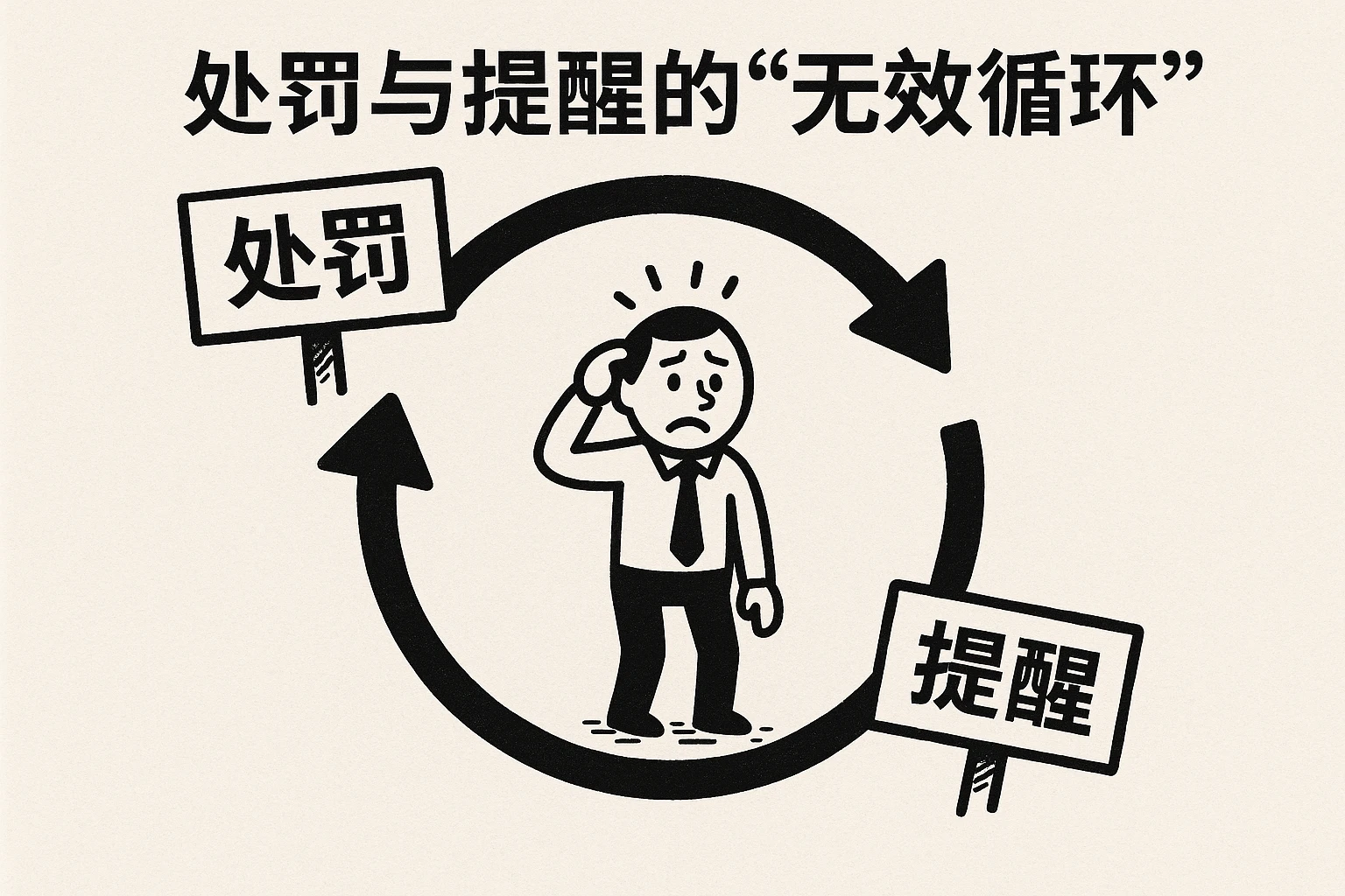 2. 处罚与提醒的“无效循环”