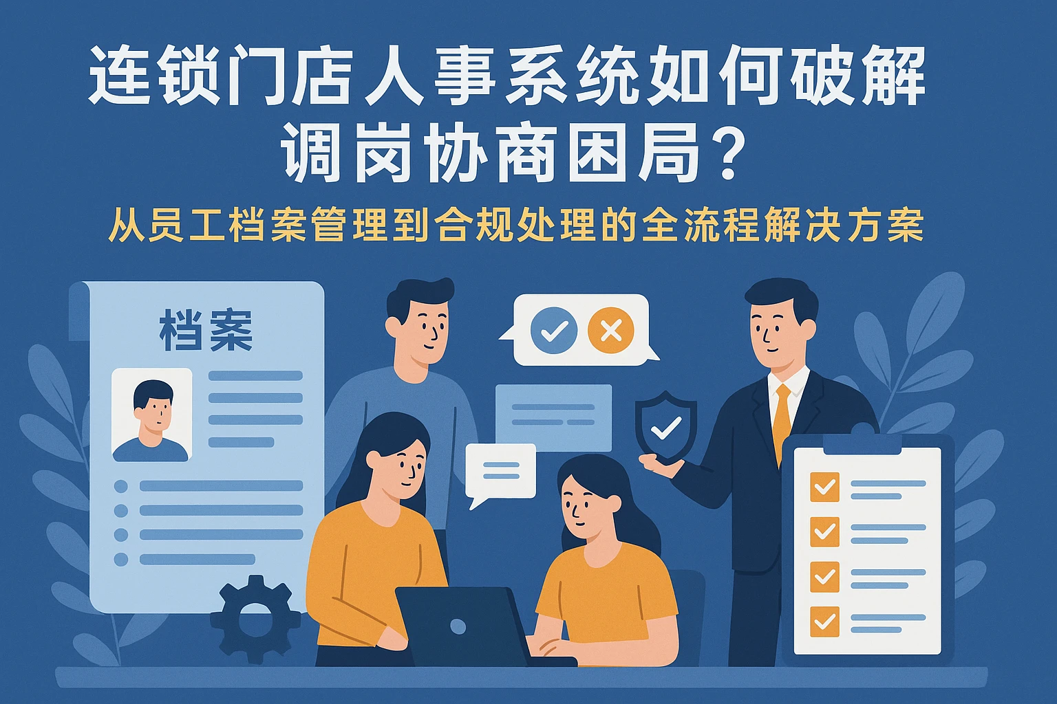 连锁门店人事系统如何破解调岗协商困局？——从员工档案管理到合规处理的全流程解决方案