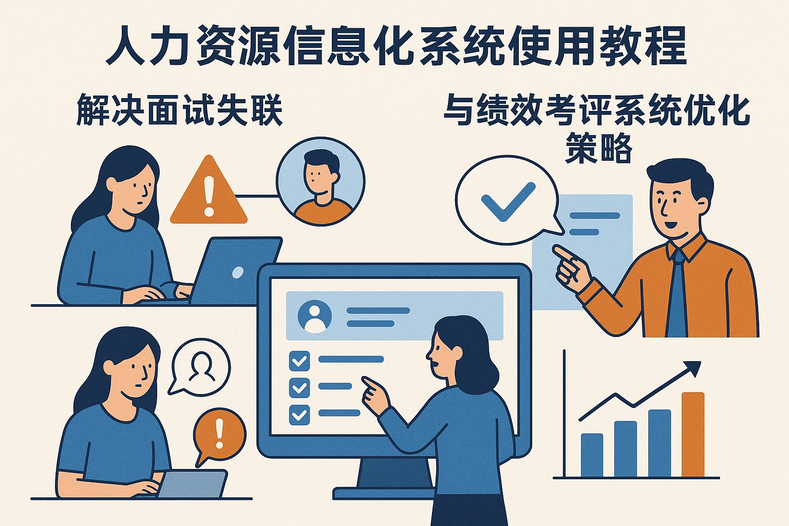 人力资源信息化系统使用教程：解决面试失联与绩效考评系统优化策略