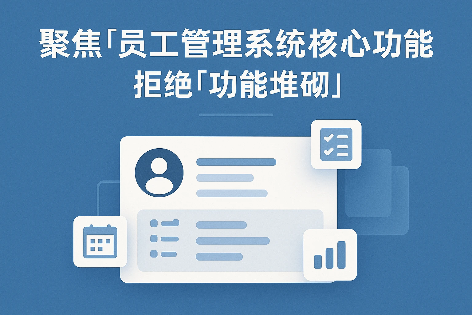 2. 聚焦“员工管理系统”核心功能，拒绝“功能堆砌”