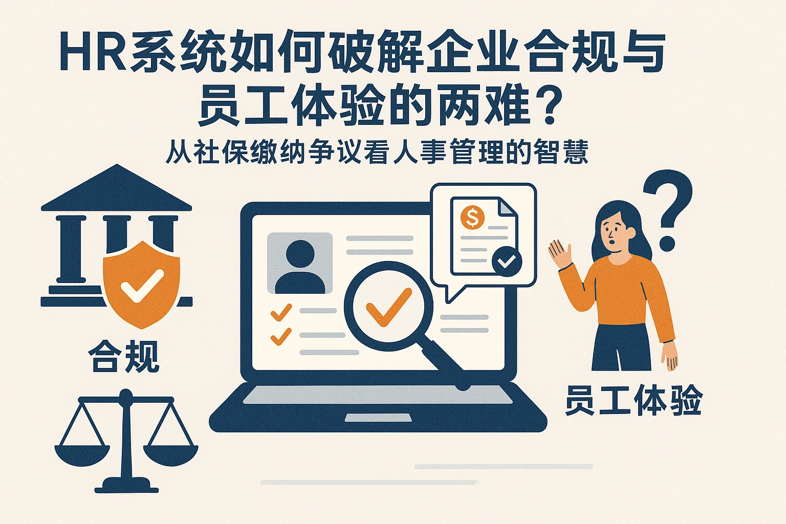 HR系统如何破解企业合规与员工体验的两难？从社保缴纳争议看人事管理的智慧