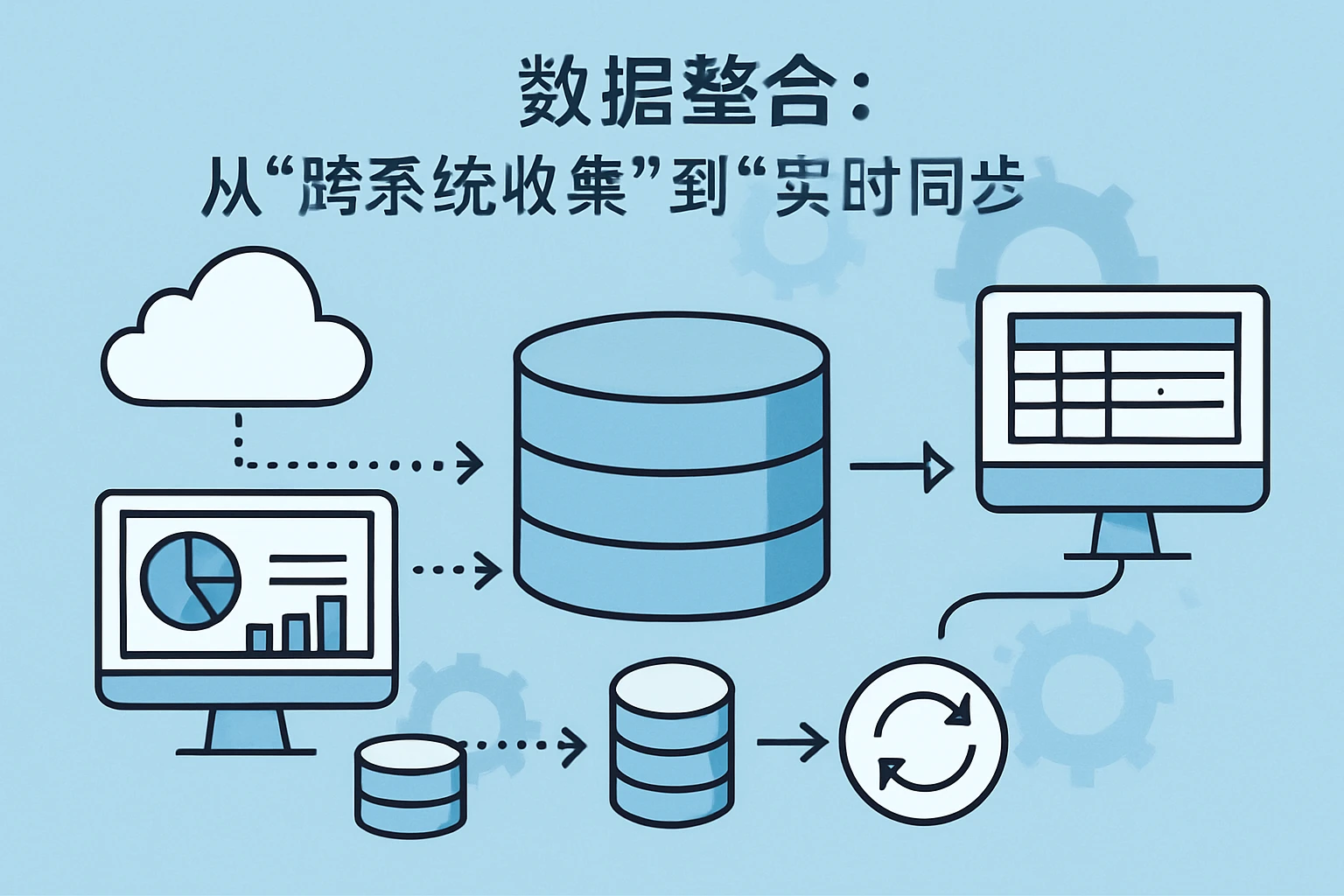2. 数据整合:从“跨系统收集”到“实时同步”