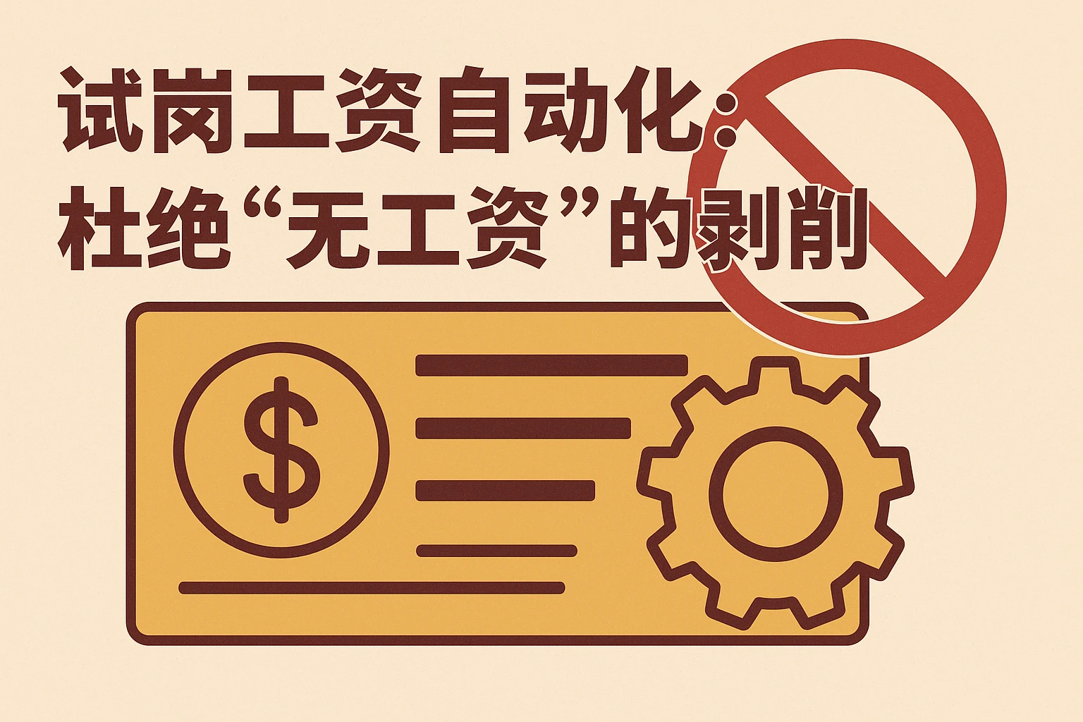 2. 试岗工资自动化：杜绝“无工资”的剥削