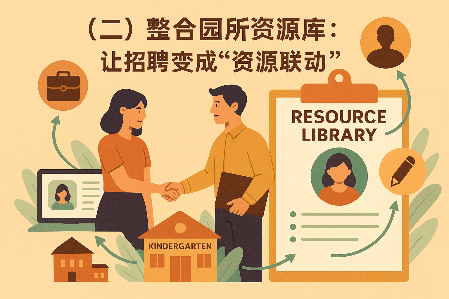 (二)整合园所资源库:让招聘变成“资源联动”