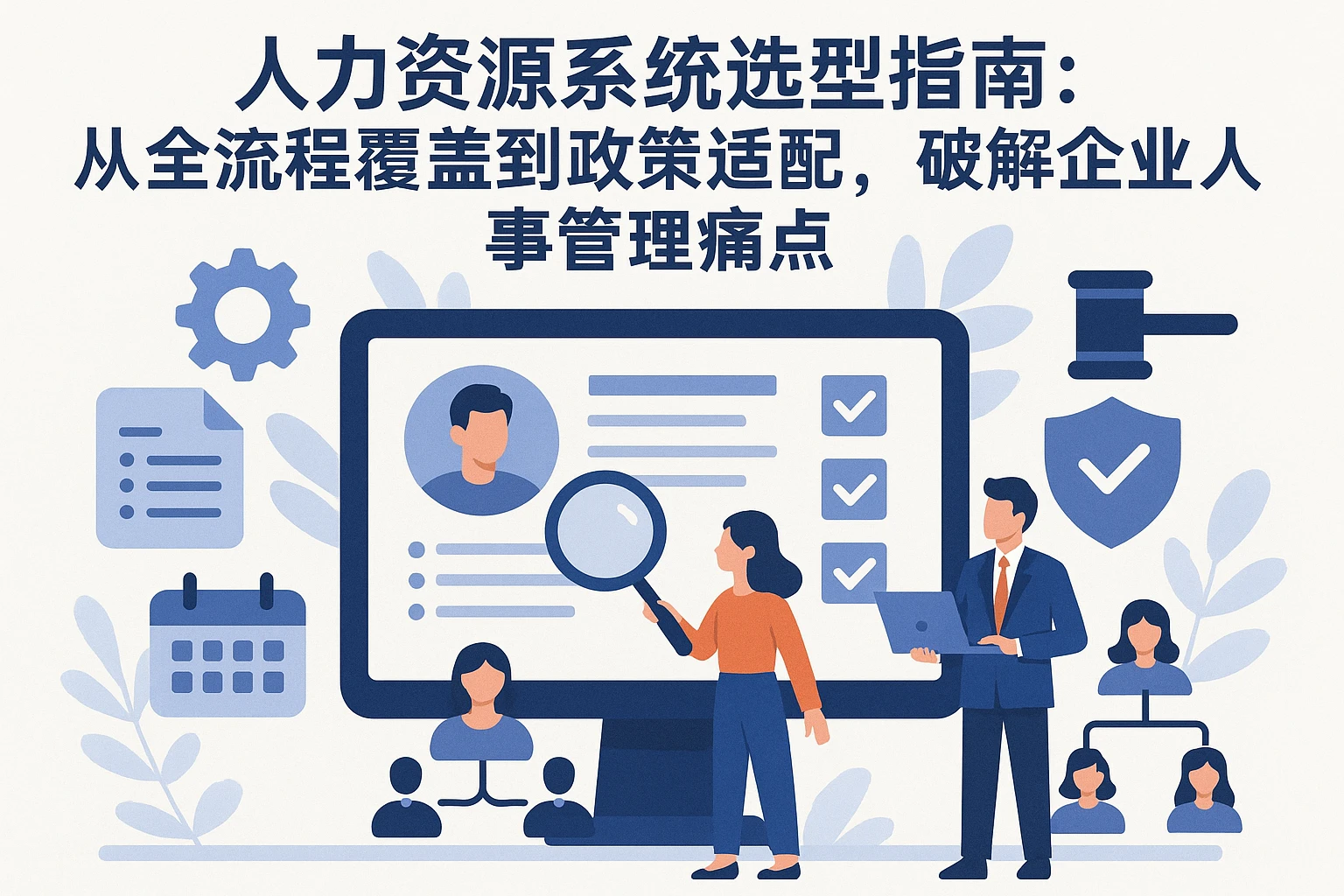 人力资源系统选型指南:从全流程覆盖到政策适配,破解企业人事管理痛点