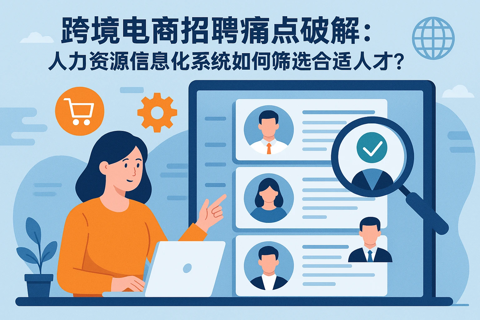 跨境电商招聘痛点破解:人力资源信息化系统如何筛选合适人才?