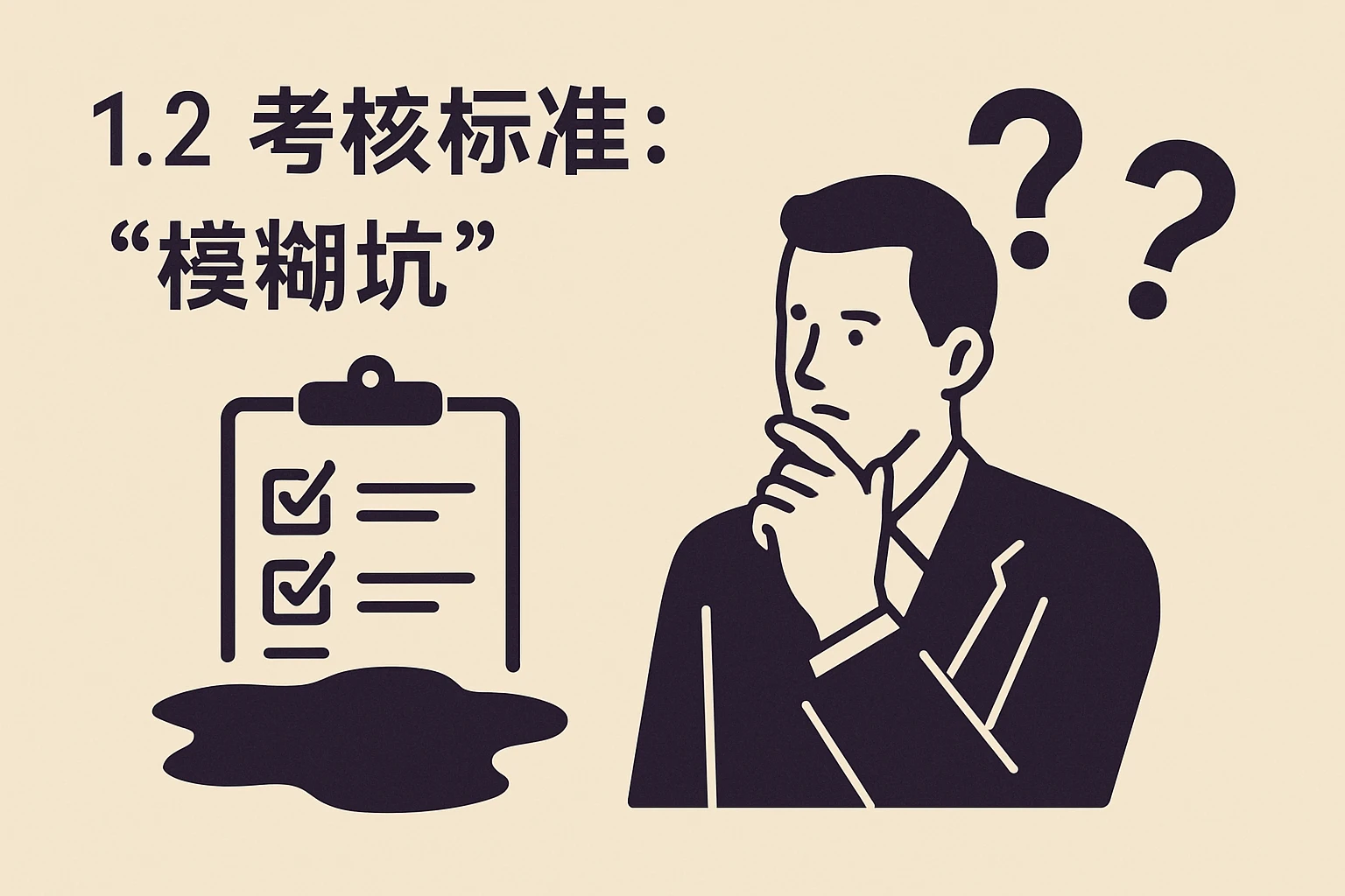 1.2 考核标准:主观判断的“模糊坑”
