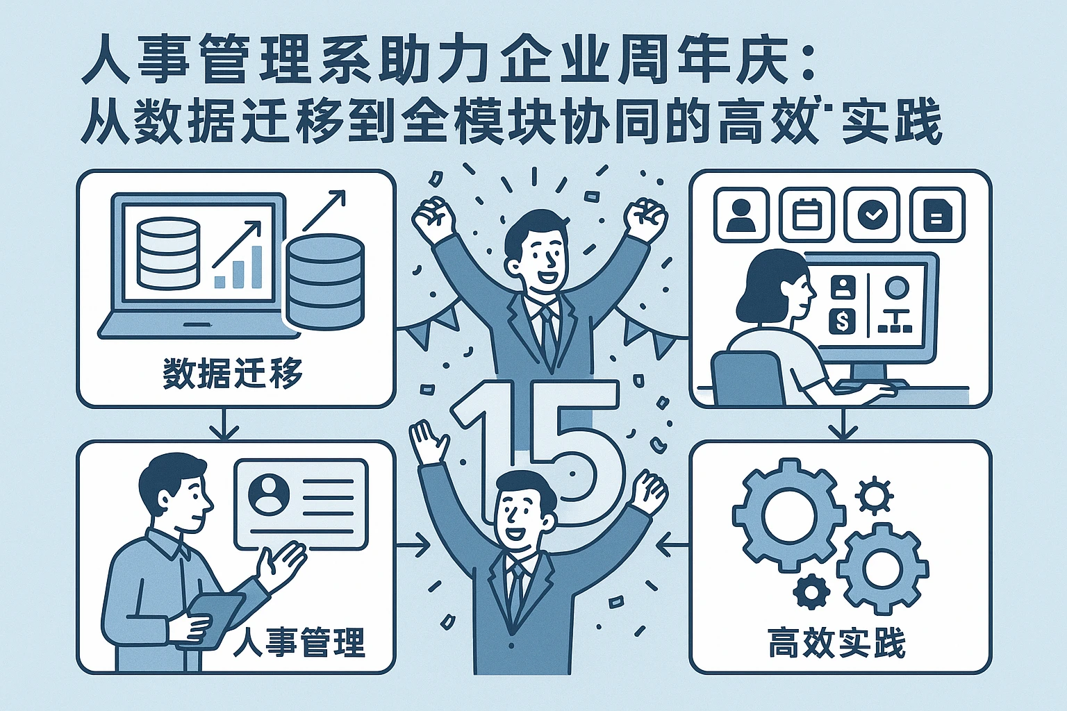 人事管理系统助力企业周年庆：从数据迁移到全模块协同的高效实践