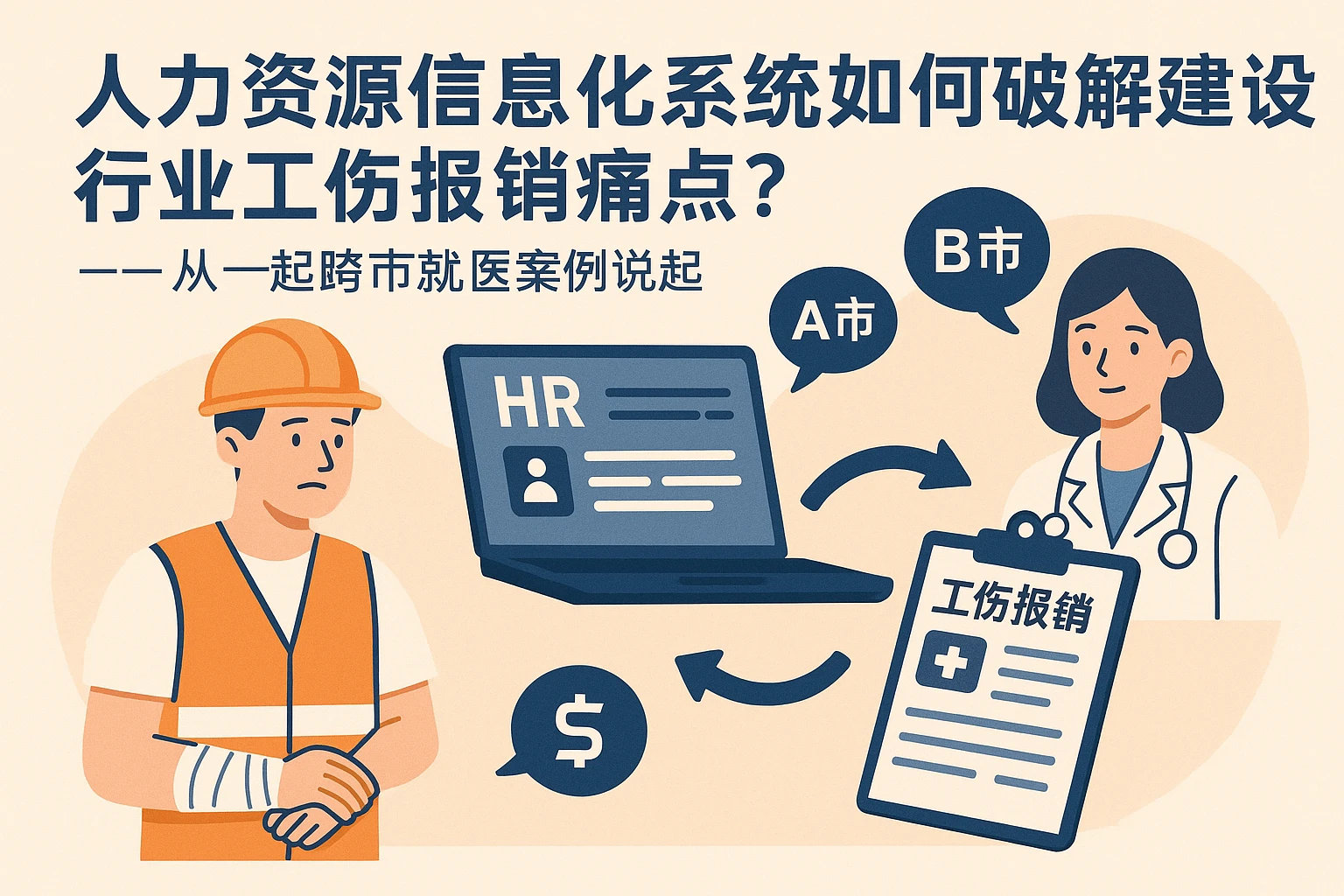 人力资源信息化系统如何破解建筑行业工伤报销痛点？——从一起跨市就医案例说起