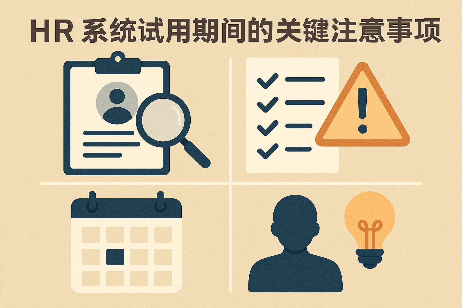 HR系统试用期间的关键注意事项