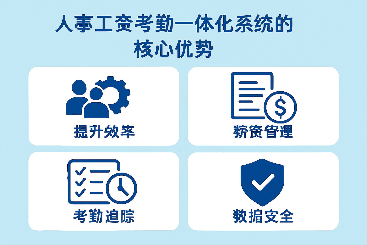 人事工资考勤一体化系统的核心优势