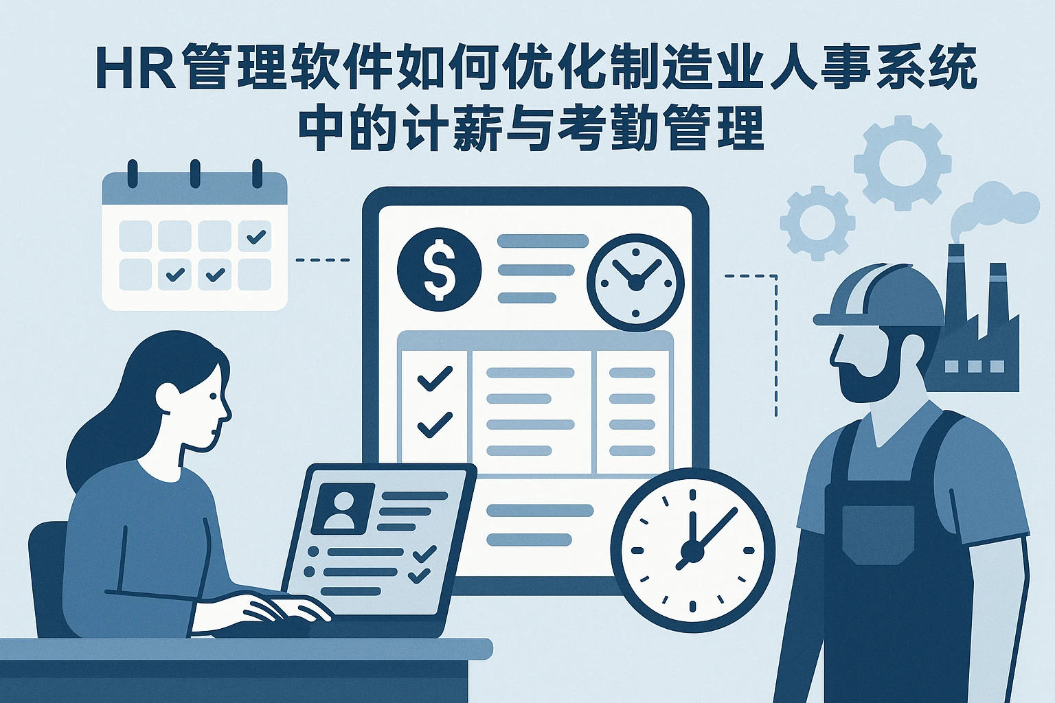 HR管理软件如何优化制造业人事系统中的计薪与考勤管理