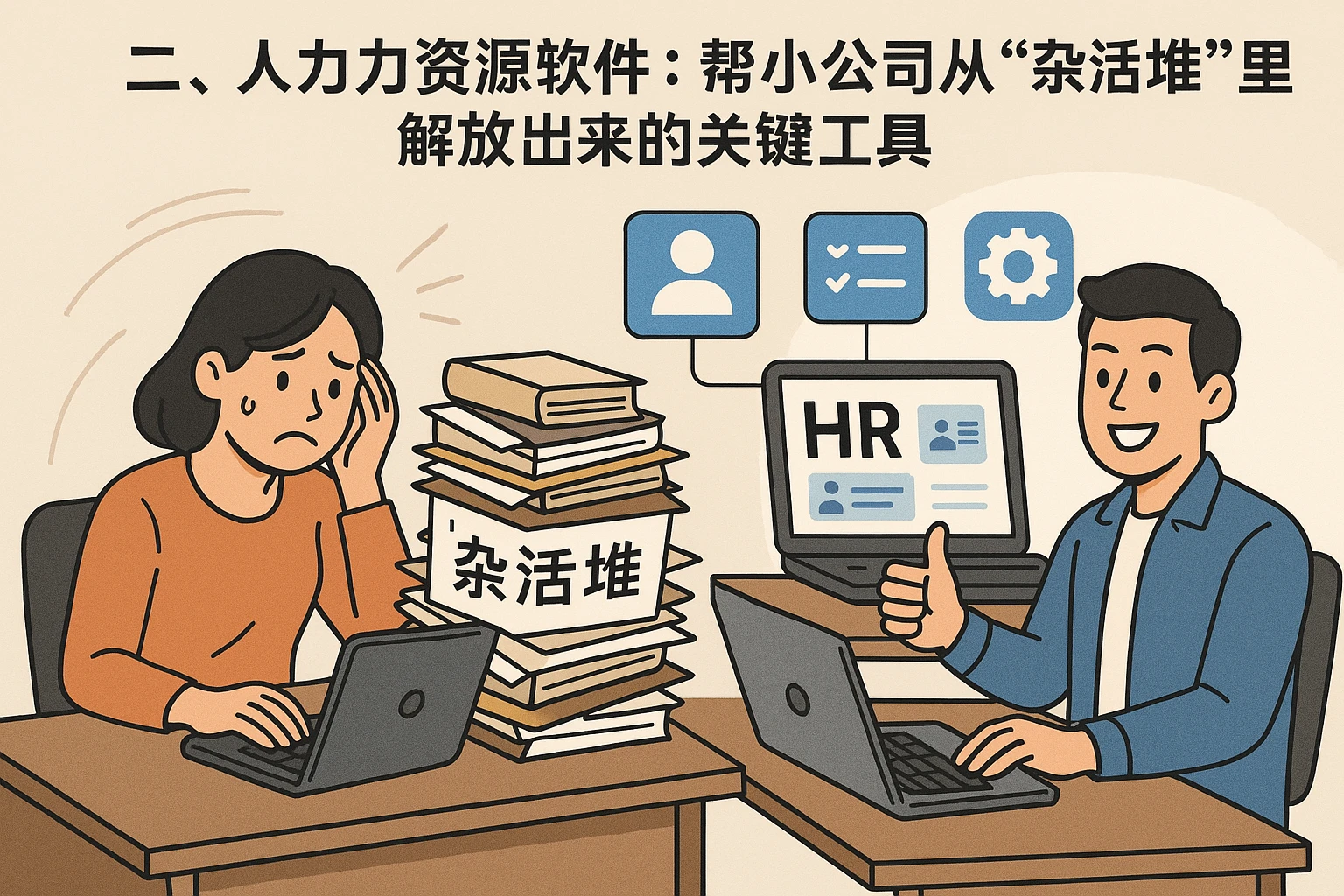 二、人力资源软件:帮小公司从“杂活堆”里解放出来的关键工具