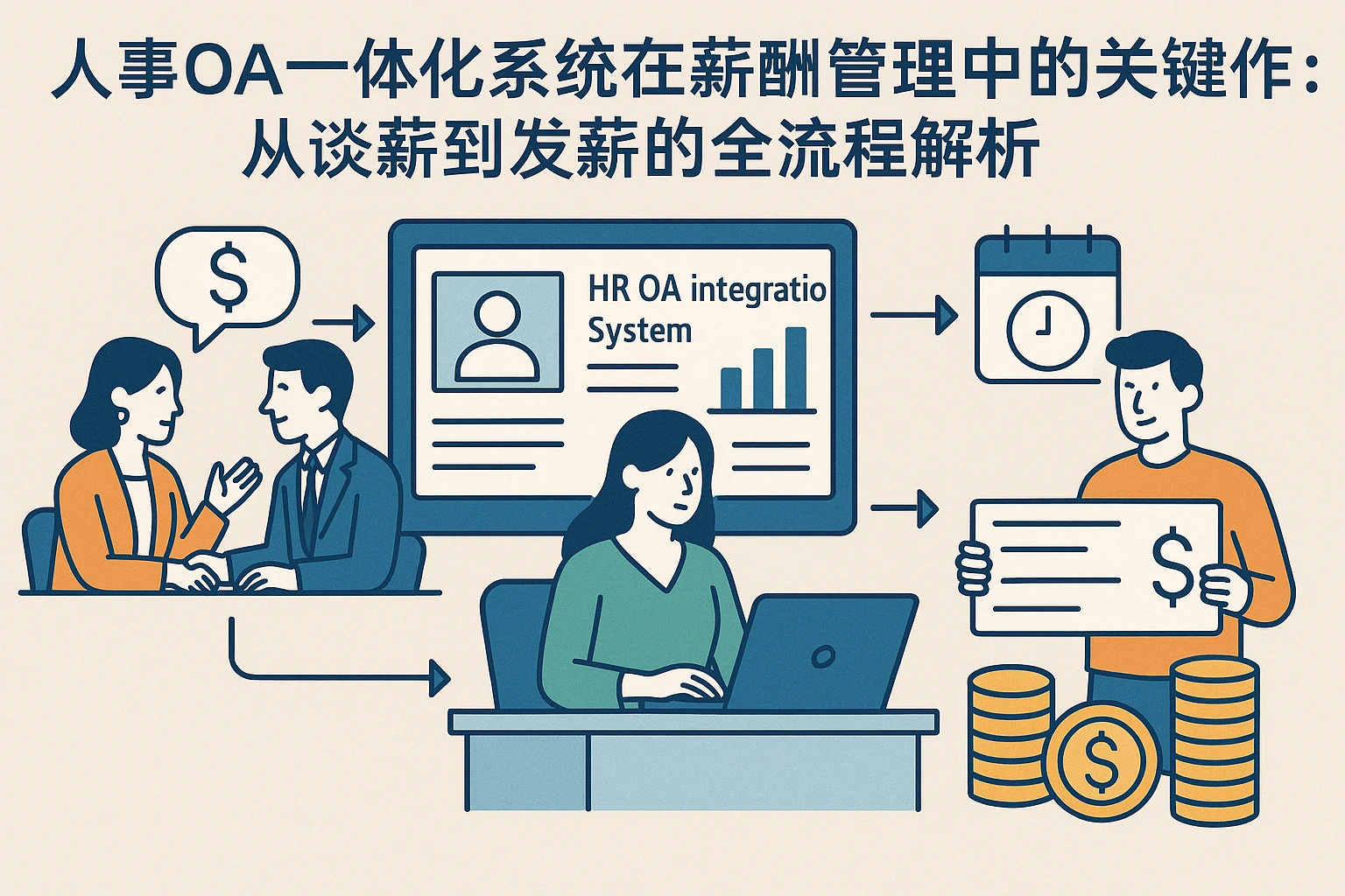人事OA一体化系统在薪酬管理中的关键作用：从谈薪到发薪的全流程解析