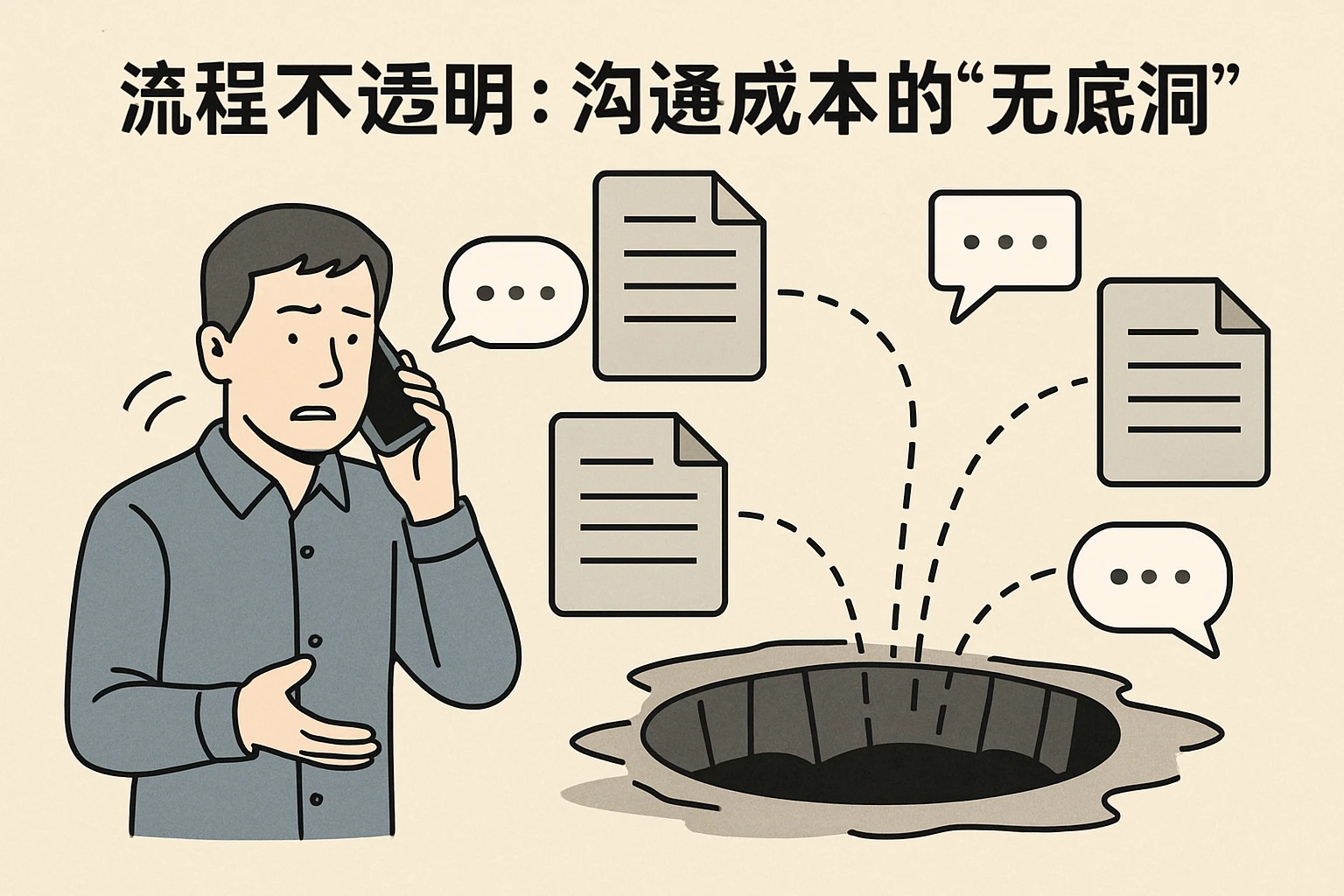 2. 流程不透明:沟通成本的“无底洞”
