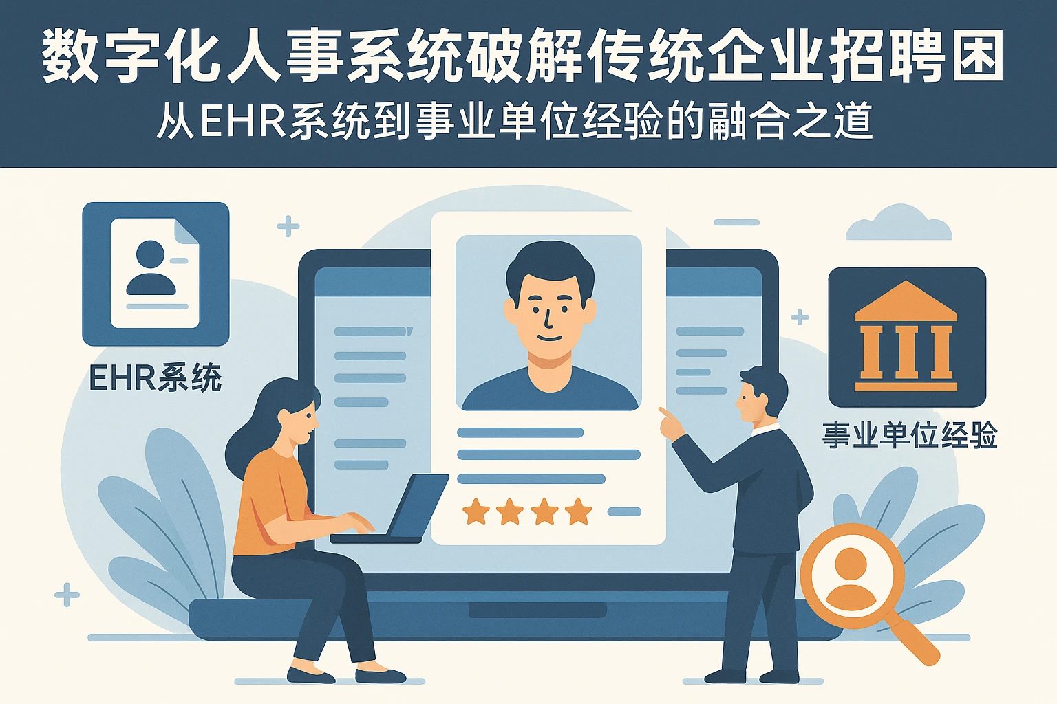 数字化人事系统破解传统企业招聘困局：从ehr系统到事业单位经验的融合之道