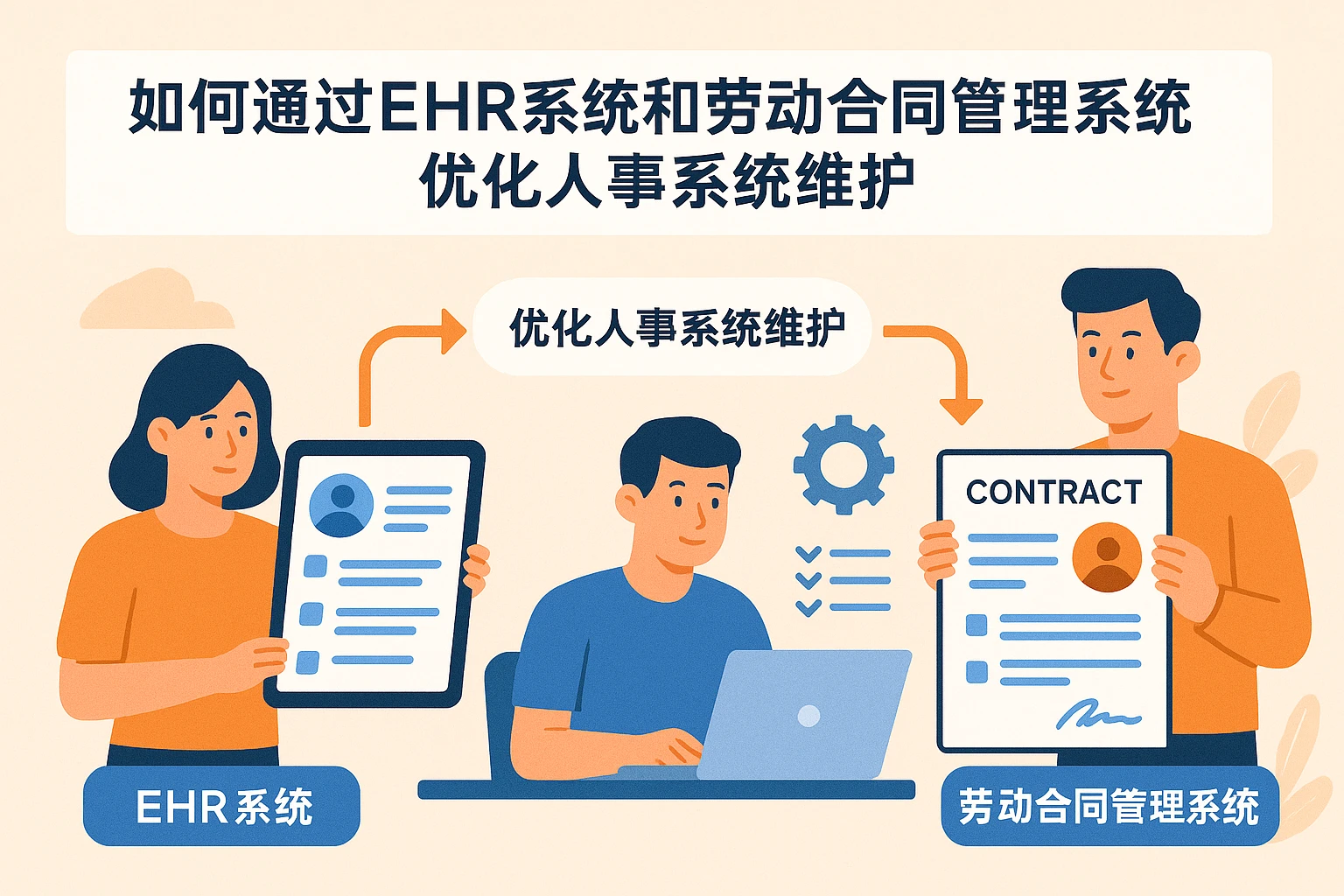 如何通过EHR系统和劳动合同管理系统优化人事系统维护