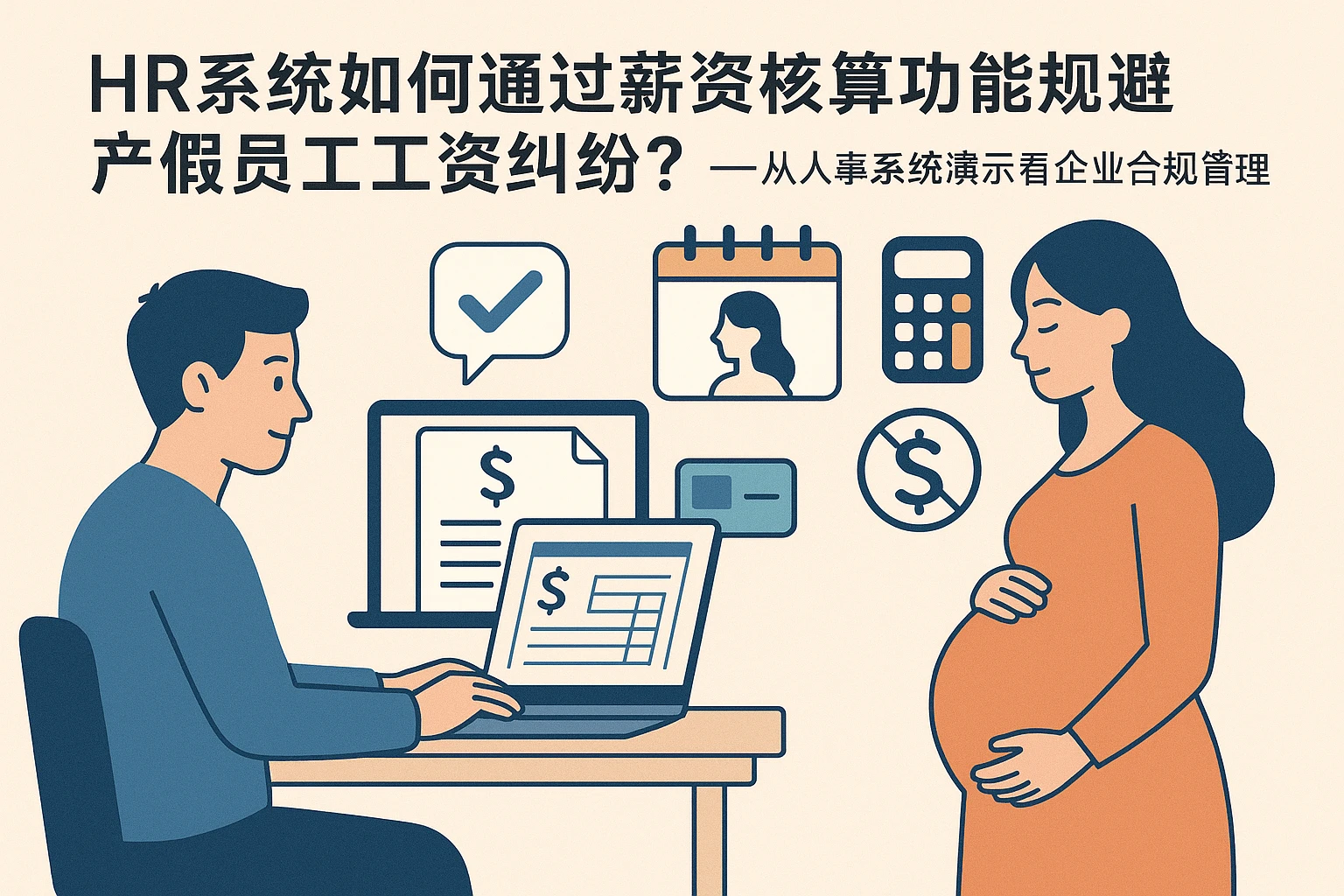 HR系统如何通过薪资核算功能规避产假员工工资纠纷?——从人事系统演示看企业合规管理