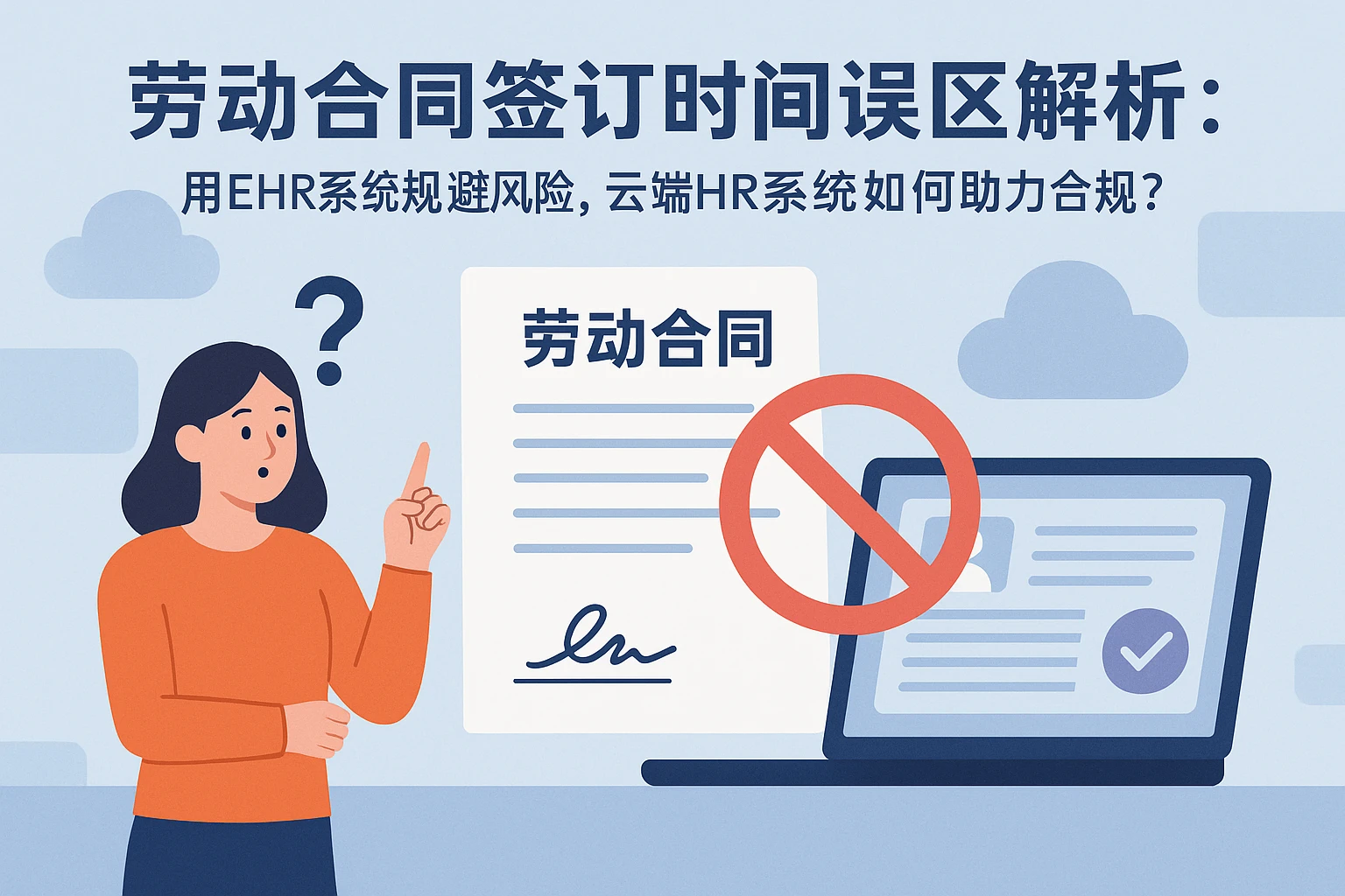劳动合同签订时间误区解析:用EHR系统规避风险,云端HR系统如何助力合规?