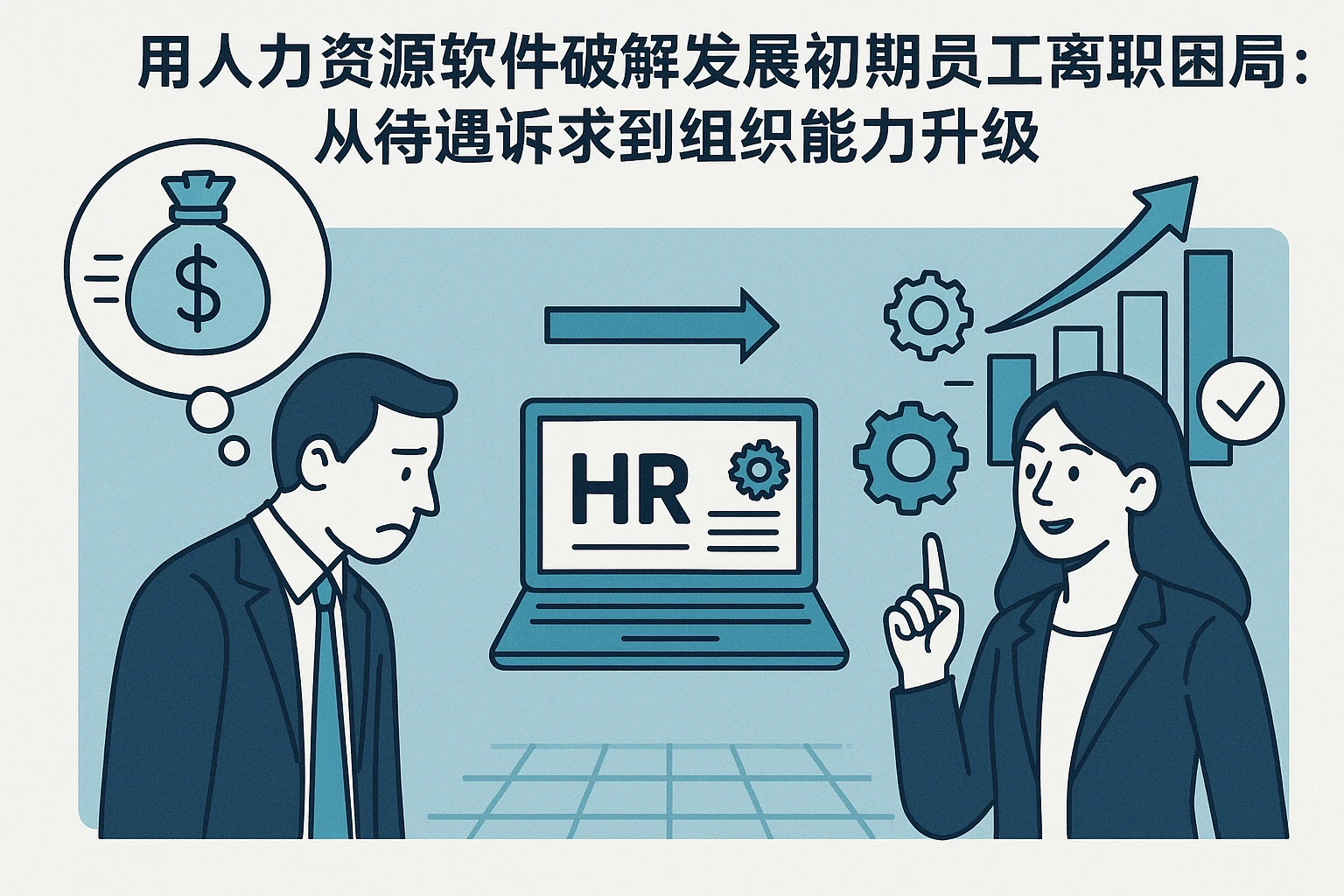 用人力资源软件破解发展初期员工离职困局：从待遇诉求到组织能力升级