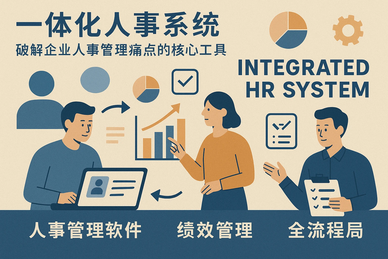 一体化人事系统：破解企业人事管理痛点的核心工具——从人事管理软件到绩效管理的全流程解决方案