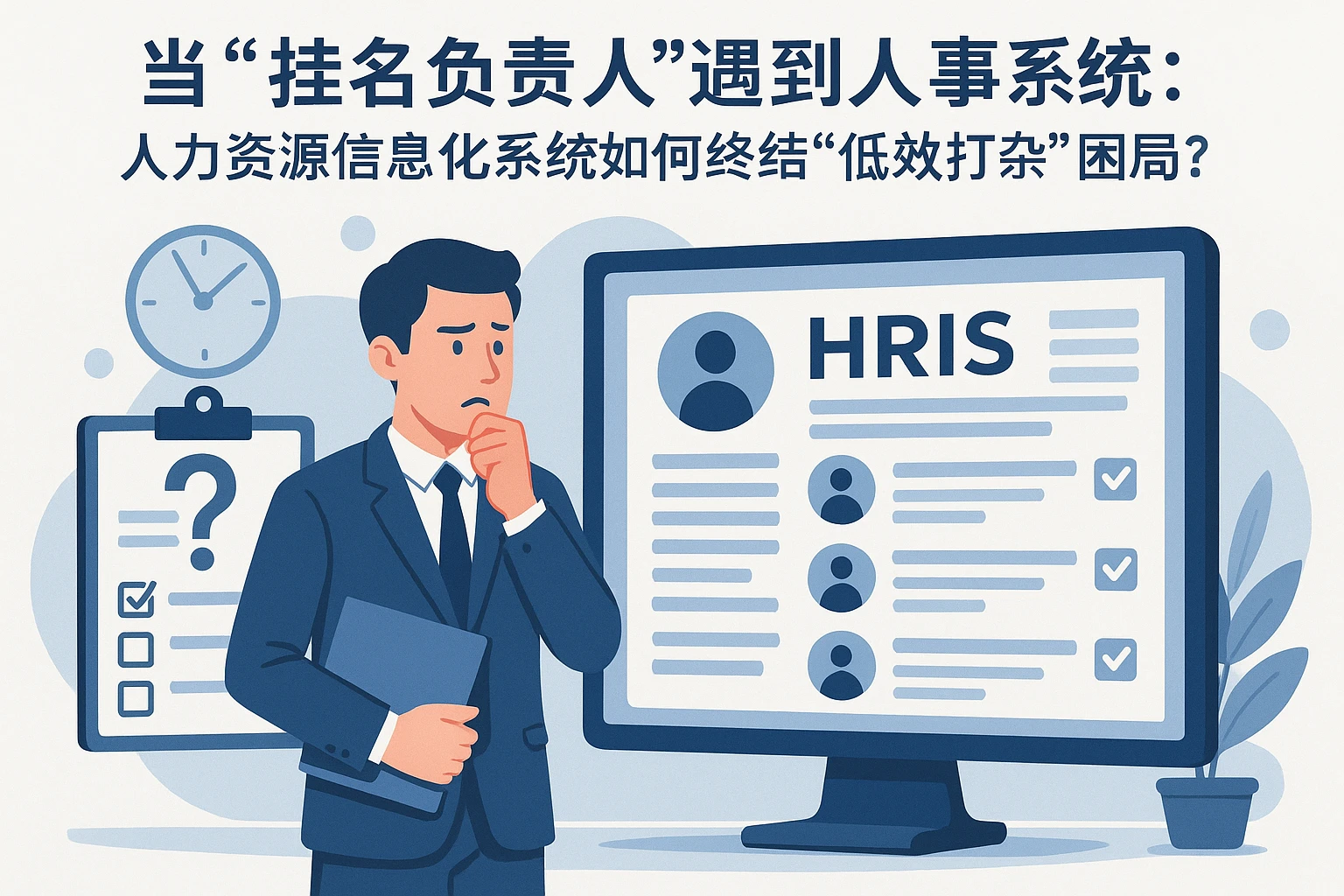 当“挂名负责人”遇到人事系统：人力资源信息化系统如何终结“低效打杂”困局？