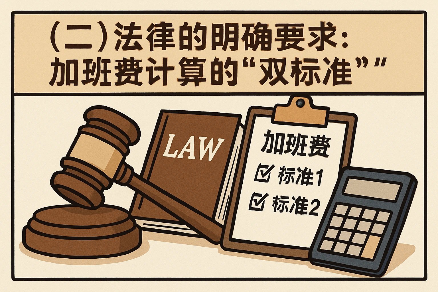 (二)法律的明确要求:加班费计算的“双标准”