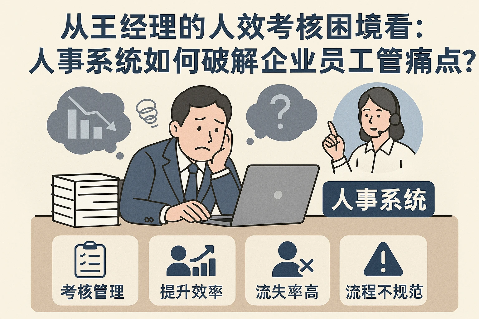 从王经理的人效考核困境看：人事系统如何破解企业员工管理痛点？
