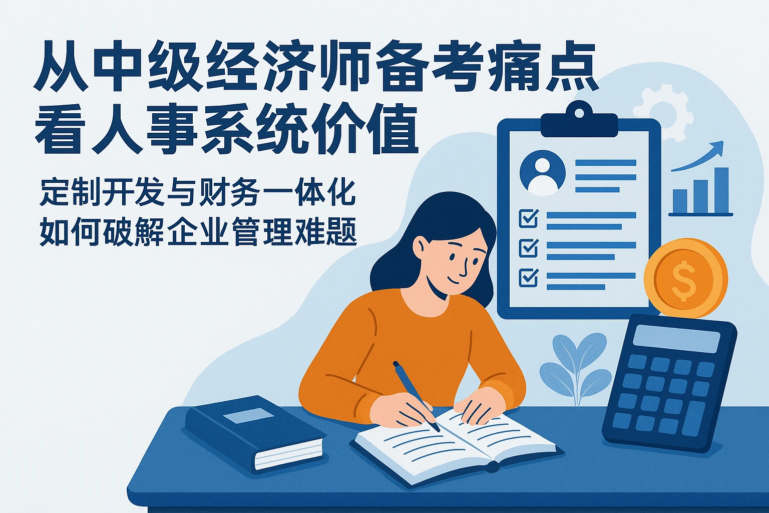 从中级经济师备考痛点看人事系统价值:定制开发与财务一体化如何破解企业管理难题