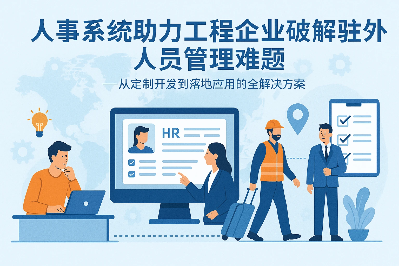 人事系统助力工程企业破解驻外人员管理难题——从定制开发到落地应用的全解决方案