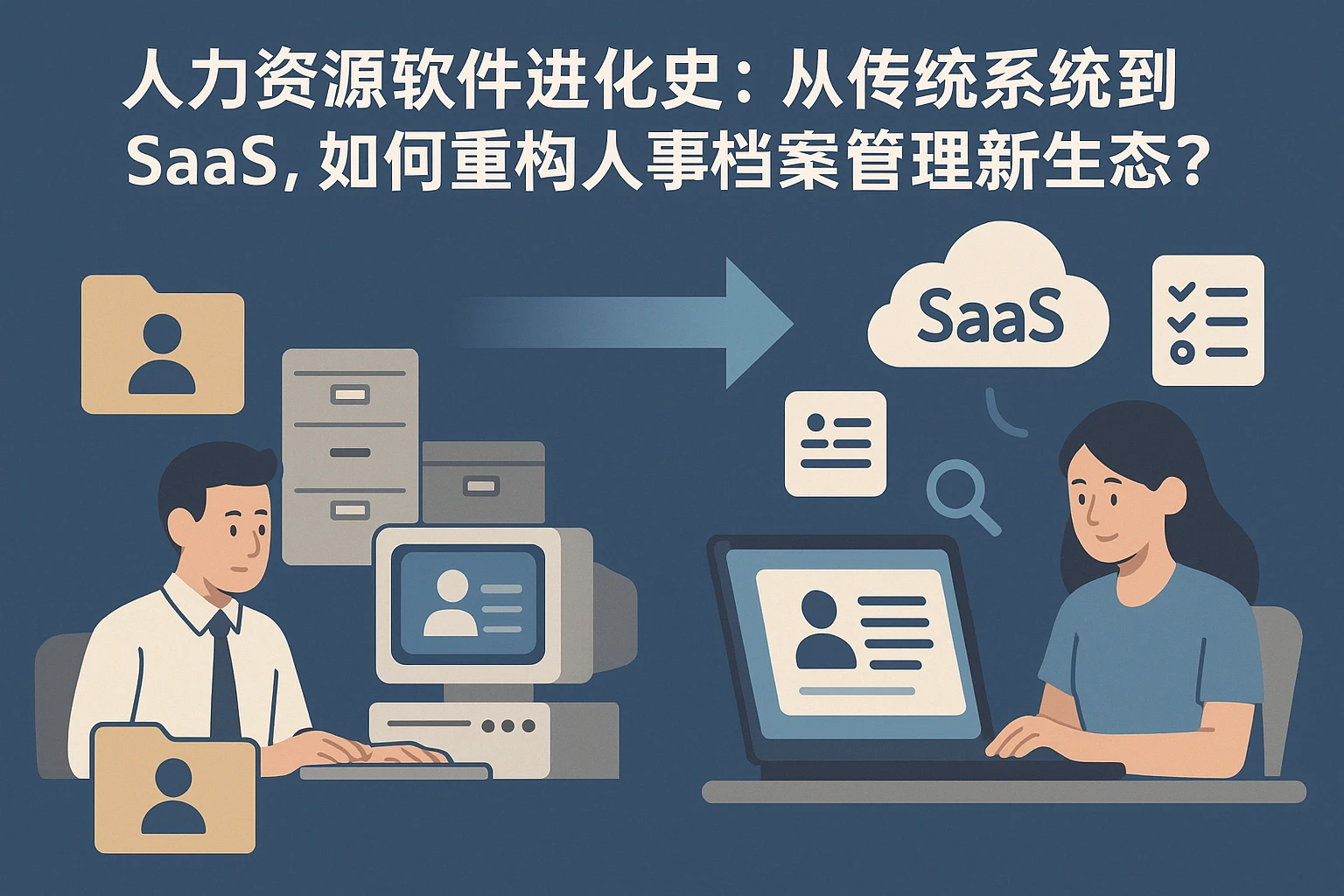 人力资源软件进化史:从传统系统到SaaS,如何重构人事档案管理新生态?