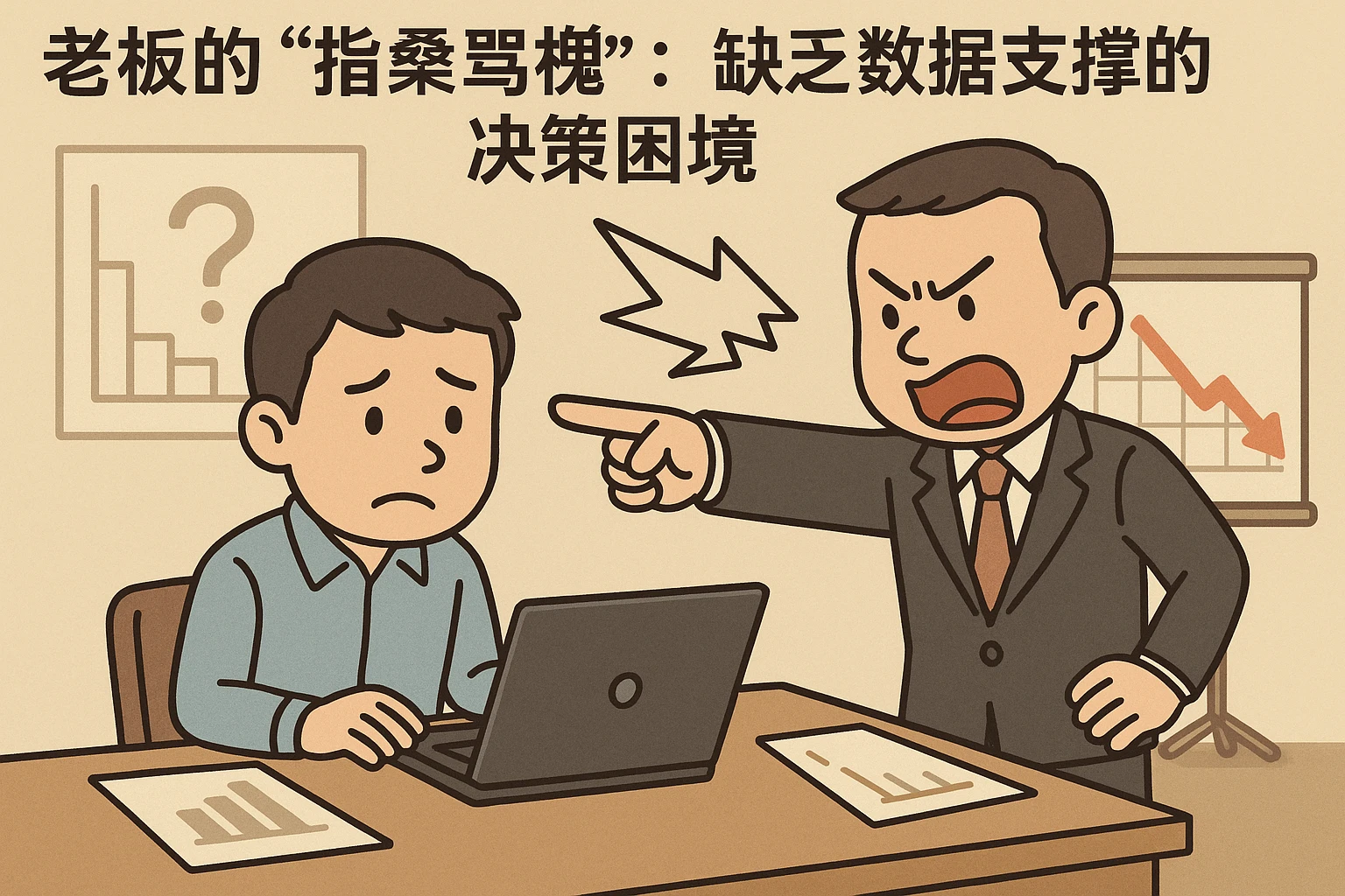 2. 老板的“指桑骂槐”：缺乏数据支撑的决策困境